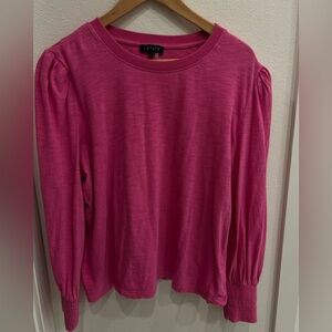 1.STATE Pink Long Sleeve Knit Top